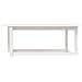 Tavolino da Salotto Bianco 110x55x45 cm Legno Massello di Pino - Foto miniatura 7
