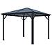 Gazebo Da Giardino In Alluminio Grace 300s300 Grigio Antracite - Foto miniatura 4