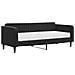 Divano Letto Con Materasso Nero 90x200 Cm In Velluto - Foto miniatura 1