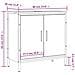 Mobile Lavabo Bagno Grigio Sonoma 60x30x60 Cm Legno Multistrato - Foto miniatura 8