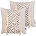 Set Di 2 Cuscini Kalam Cotone 45 X 45 Cm Beige Chiaro Trama Geometrica - Foto miniatura 5