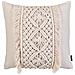 Set Di 2 Cuscini Kalam Cotone 45 X 45 Cm Beige Chiaro Trama Geometrica - Foto miniatura 6