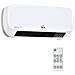 Stufa Elettrica Da Parete Con Telecomando, Temperatura Regolabile E Timer 12 Ore, Potenza 1000w / 2000w, 45x18.6x11.5cm, Bianco - Foto miniatura 1