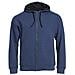 Classic Hoody Full Zip Blu Melange S - Foto miniatura 1