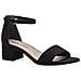 Black Casual Part-open Sandals Sandali Tessile Scarpe Donna Nero Eu 37, 1-28201-42 001 - Foto miniatura 1