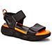 Black Casual Open Sandals Sandali Sintetico E Tessile Scarpe Bambina Nero Eu 32, 937307/01-01 - Foto miniatura 1