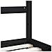 Giroletto per Bambini Nero 80x160 cm in Legno Massello di Pino - Foto miniatura 3
