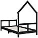 Giroletto per Bambini Nero 80x160 cm in Legno Massello di Pino - Foto miniatura 6