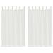 Tende In Voile Con Passanti 2 Pz Bianco 140x175 Cm - Foto miniatura 1