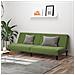 Divano Letto A 2 Posti Verde Chiaro In Velluto - Foto miniatura 8