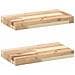 Mensole Da Parete 2 Pz 60x20x4 Cm Legno Acacia Non Trattato - Foto miniatura 1
