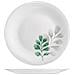 Set 6 piatti frutta Botanica in vetro opale bianco decoro verde cm 20 - Foto miniatura 1