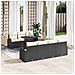 Set Divano Giardino da 8 Pezzi con Cuscini Rattan PE Nero - Foto miniatura 2