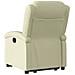 Poltrona Alzapersona Reclinabile Elettrica Crema in Vera Pelle - Foto miniatura 5