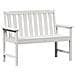 Panchina da Giardino Bianca 120 cm HDPE - Foto miniatura 1