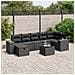 Set Divani da Giardino con Cuscini 8 pz Nero in Polyrattan - Foto miniatura 2