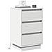 Comodino con LED bianco 39x34.5x65 cm legno ingegnerizzato - Foto miniatura 3