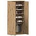 Mobile per scarpe Marrone 80 x 39 x 180 cm Legno multistrato - Foto miniatura 3