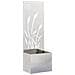 Vaso da Giardino con Pannello Decorativo Argento 50 x 140 cm - Foto miniatura 1