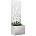 Vaso da Giardino con Pannello Decorativo Argento 50 x 140 cm - Foto miniatura 3