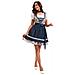 Costume Dirndl Oktoberfest: Abito Bavarese Da Birraia Con Stampa Floreale  L - Foto miniatura 2