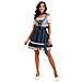 Costume Dirndl Oktoberfest: Abito Bavarese Da Birraia Con Stampa Floreale  L - Foto miniatura 5