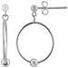 Orecchini A Cerchio In Argento Sterling My Moon - Foto miniatura 1