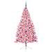 Albero di Natale artificiale con luci integrate Rosa 210 cm PVC - Foto miniatura 3
