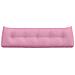 Cuscino per Schiena Rosa 160 x 24 x 50 cm Tessuto - Foto miniatura 6