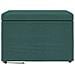 Pouf Verde Scuro 61 x 41 x 40 cm Tessuto e Legno Ingegnerizzato - Foto miniatura 4