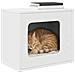Casa per Gatti Bianco 51 x 30 x 42 cm Legno multistrato - Foto miniatura 3