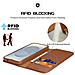 Cover Cartera per Galaxy S25 Edge - Pelle /PU, Marrone - Foto miniatura 3