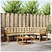 Set di divani da esterno con cuscino 6 pcs Naturale e Beige - Foto miniatura 2