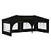 Tenda per feste a pop-up 575 x 288 x 245 cm Nero Tessuto Oxford - Foto miniatura 1