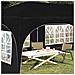 Tenda per feste a pop-up 575 x 288 x 245 cm Nero Tessuto Oxford - Foto miniatura 3