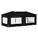 Tenda per feste a pop-up 575 x 288 x 245 cm Nero Tessuto Oxford - Foto miniatura 7