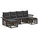 Set Divano da Giardino 6 pcs Grigio polyrattan - Foto miniatura 1