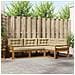 Set di divani da esterno con cuscino 4 pcs Naturale e Beige - Foto miniatura 2