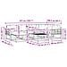 Set di divani da esterno 7 pcs Bianco e Crema - Foto miniatura 8