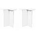 Tavolo laterale 2 pcs Bianco Ø 39 x 38 cm Legno ingegnerizzato - Foto miniatura 1