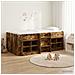 Struttura Letto Loft con Mobile 3 pz Rovere Fumo - Foto miniatura 2