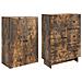 Set di armadi 2 pcs 66 x 34,5 x 90 cm Legno ingegnerizzato - Foto miniatura 3