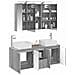 Set di Armadi da Bagno 4 pcs Sonoma grigio 100 x 14,5 x 70 cm - Foto miniatura 3