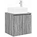 Set di Armadi da Bagno 4 pcs Sonoma grigio 100 x 14,5 x 70 cm - Foto miniatura 5