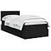 Letto con contenitore e materasso Nero 100 x 200 cm Velluto - Foto miniatura 3