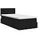 Letto con contenitore e materasso Nero 100 x 200 cm Velluto - Foto miniatura 8
