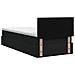 Letto con contenitore e materasso Nero 100 x 200 cm Velluto - Foto miniatura 9
