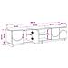 Supporto TV 179.5 x 34.5 x 40 cm Bianco Lucido - Foto miniatura 9