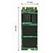 SSD 256 GB Serie MTS600 M. 2 MLC Interfaccia Sata III 6 GB / s Stand Alone - Foto miniatura 2