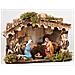 Capanna Con Natività E Luci 15x10x11,5cm Gesù Presepe - Foto miniatura 1